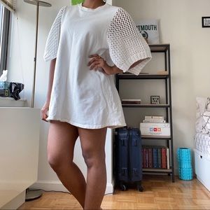 ZARA Sweater Dress CROCHET SLEEVES